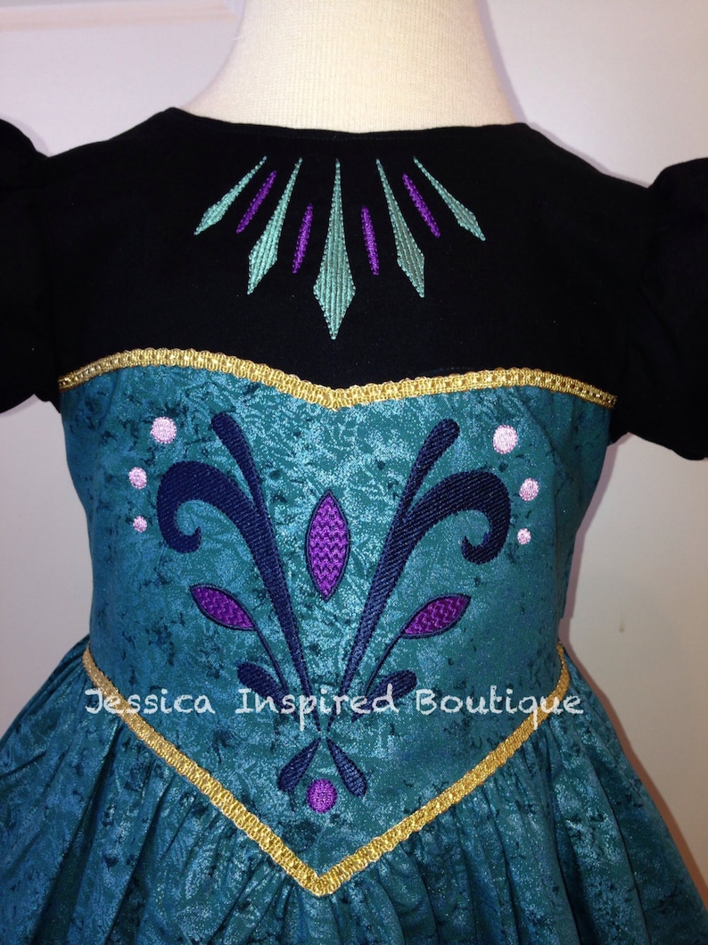 Frozen Inspired Queen Elsa Elsa Coronation Dress Jessica Inspired Boutique image 2