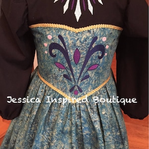 Frozen Inspired Queen Elsa Elsa Coronation Dress Jessica Inspired Boutique image 3