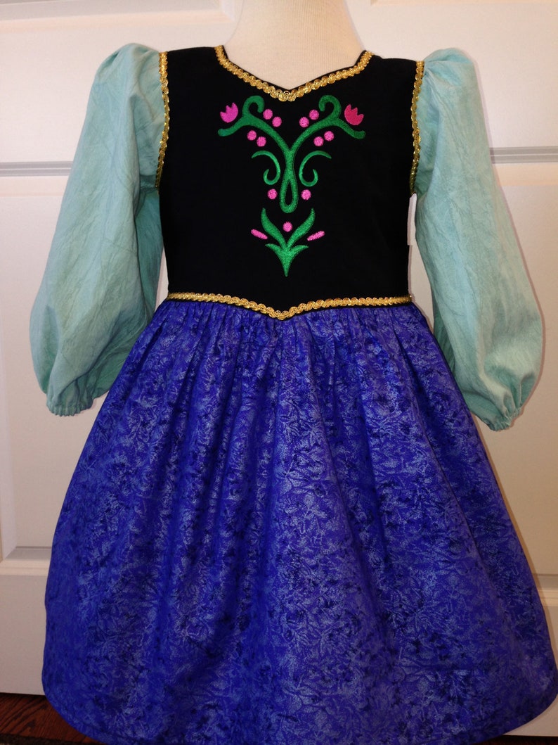 Frozen Inspired Princess Anna Anna Dress image 1