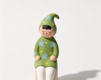 Handgemachte Keramik Figur Weihrauch Halter, Wunderliche Schreibtisch Dekor, Gemütliche Haus Akzent
