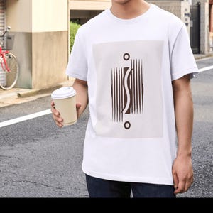 -shirt à code-barres abstrait | T-shirt graphique géométrique minimaliste, Art conceptuel Royaume-Uni