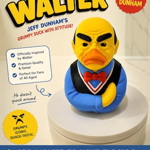 3D-utskriven J D Walter Duck-figur: Anpassad karaktärskonstleksak