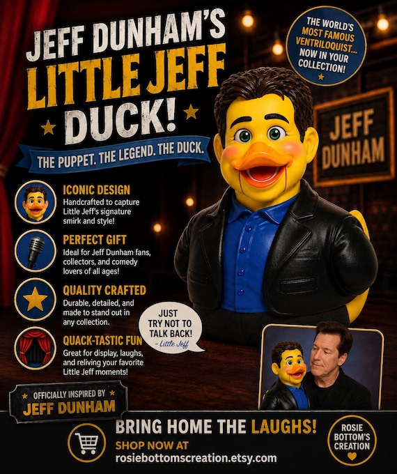 3D Printed J D Little Jeff Duck Figurine: Custom Character Art Toy