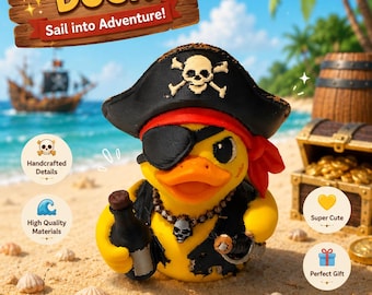 3D gedruckter Pirat Pauly Duck Figur: Benutzerdefinierter Charakter Kunstspielzeug