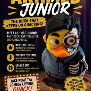 3D-utskriven J D Akhmed Junior Anka-figur: Anpassad karaktärskonstleksak