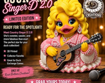COMING SOON 3D Printed Country star D 2.0 Custom Character Art Toy