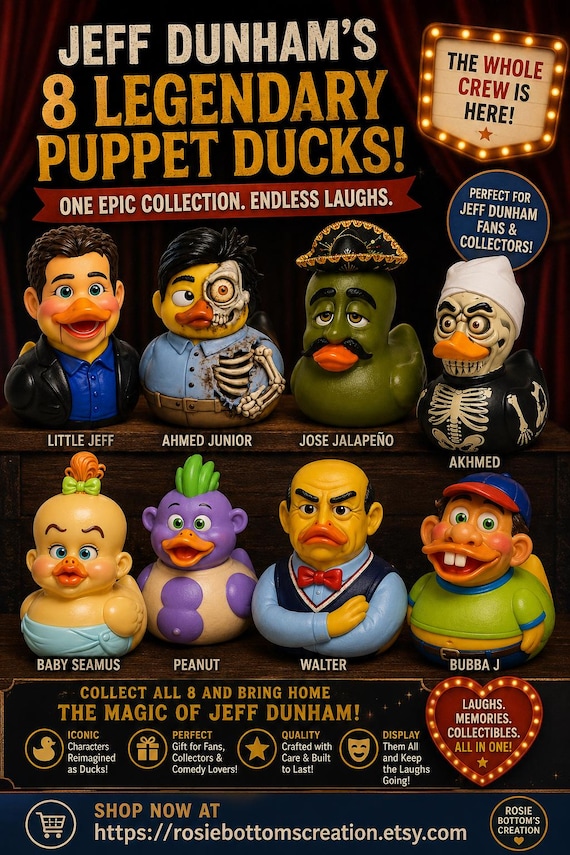 3D Printed J D 8 Puppet Duck Collection : Custom Character Art Toys