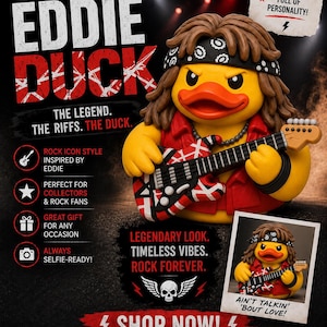 Eddie Van Halen Figurine - Etsy