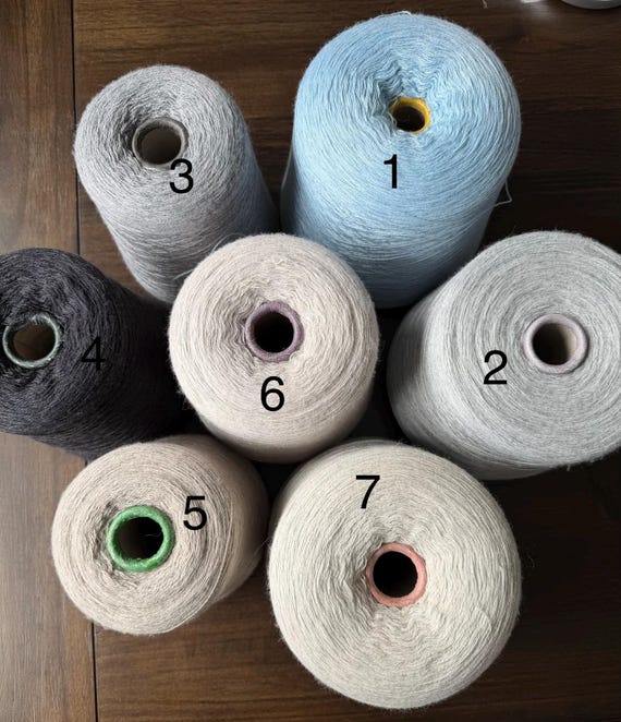 100% Italian Merino wool yarn cone fine lace weight