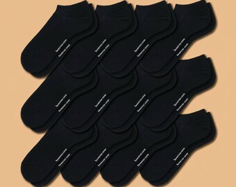 Paquete de 12 pares de calcetines tobilleros antibacterianos con masaje para mujer