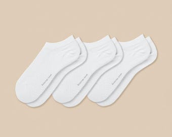 Paquete de 3 pares de calcetines tobilleros antibacterianos con masaje para hombre