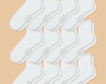 Paquete de 12 pares de calcetines enrollables para mujer.