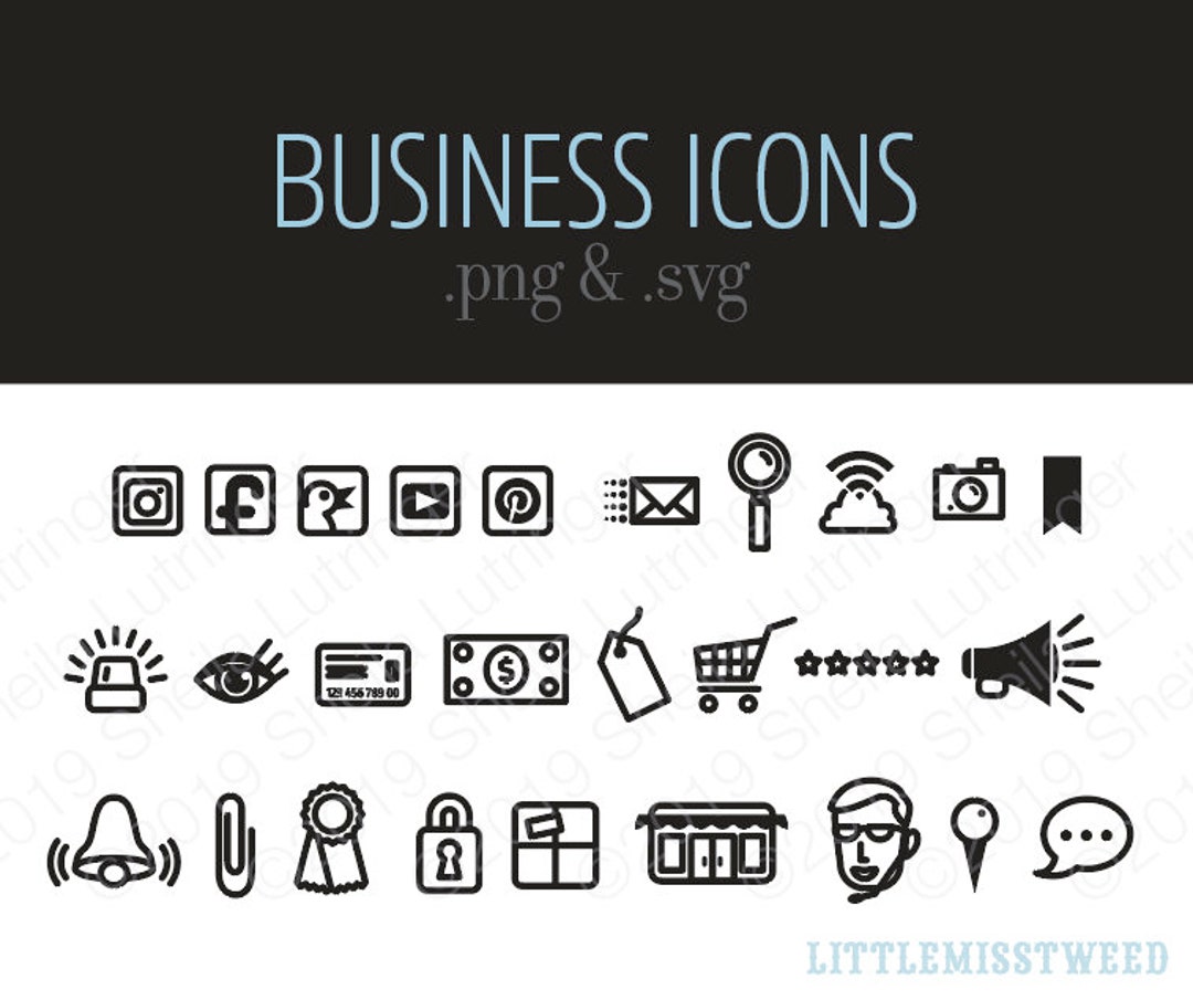 Business Icons : Business Clipart, Marketing Clip Art, Commerce Clip
