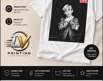 Koszulka ze zdjęciem LIFE – Koszulka z grafiką w stylu vintage streetwear | Koszulka ze zdjęciem retro | Koszulka unisex z nadrukiem DTF