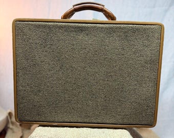 Vintage Hartmann Tweed Hard Attaché Briefcase