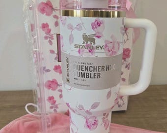 Stanley X Love Shack Fancy Tumbler 40oz Beaux White With Box  Limited Edition
