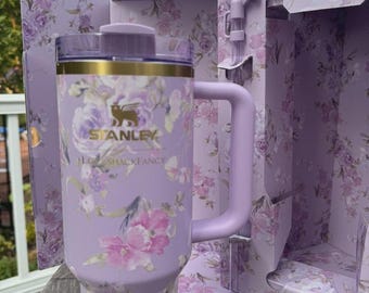 Stanley x LoveShackFancy 40oz Quencher H2.0 Floral Tumbler Gift Set New