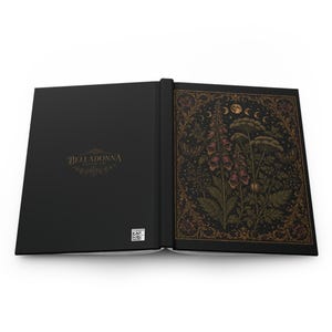 Foxglove Gothic Journal | Poison Garden Dark Academia | Victorian Botanical Hardcover | Witchy Writing Notebook image 2