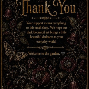 Foxglove Gothic Journal | Poison Garden Dark Academia | Victorian Botanical Hardcover | Witchy Writing Notebook image 8