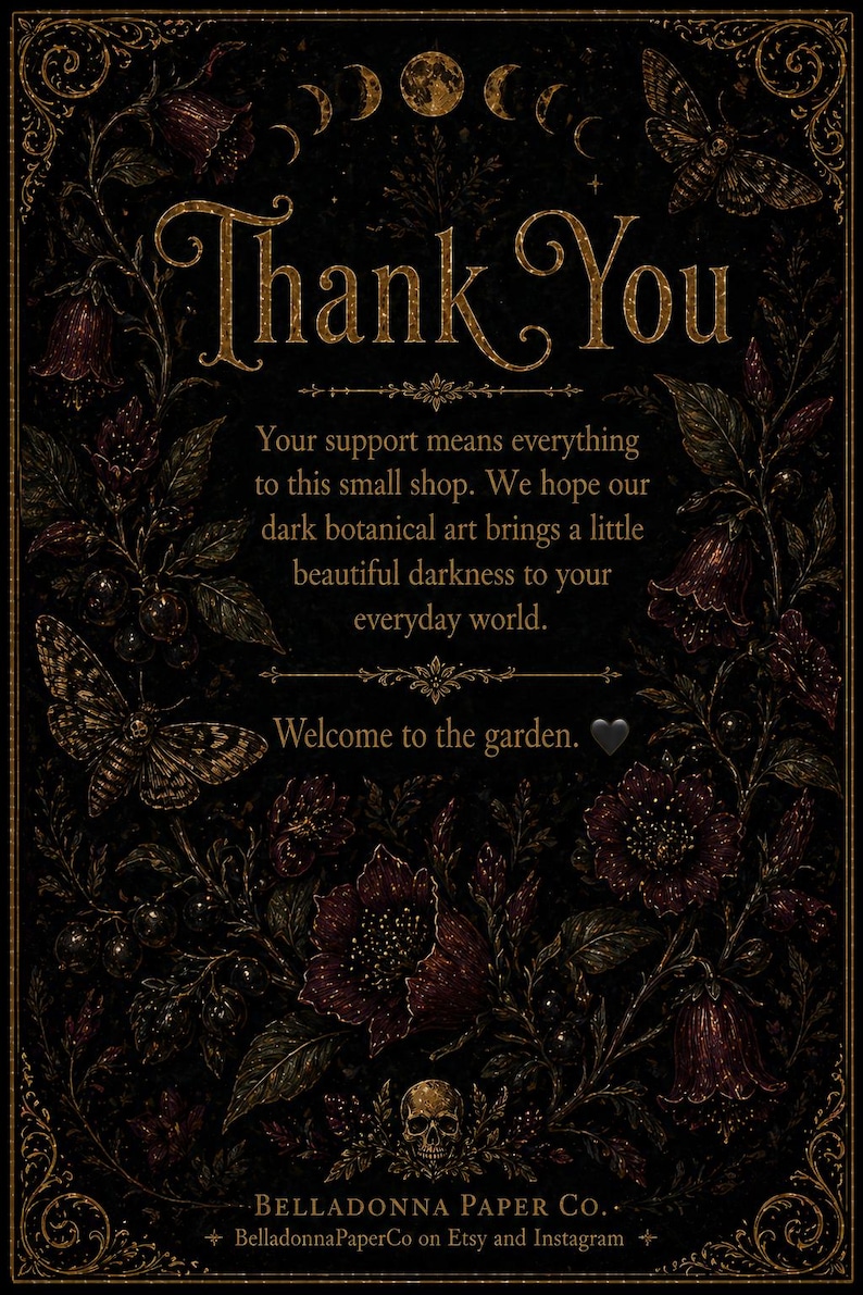 Foxglove Gothic Journal | Poison Garden Dark Academia | Victorian Botanical Hardcover | Witchy Writing Notebook image 8