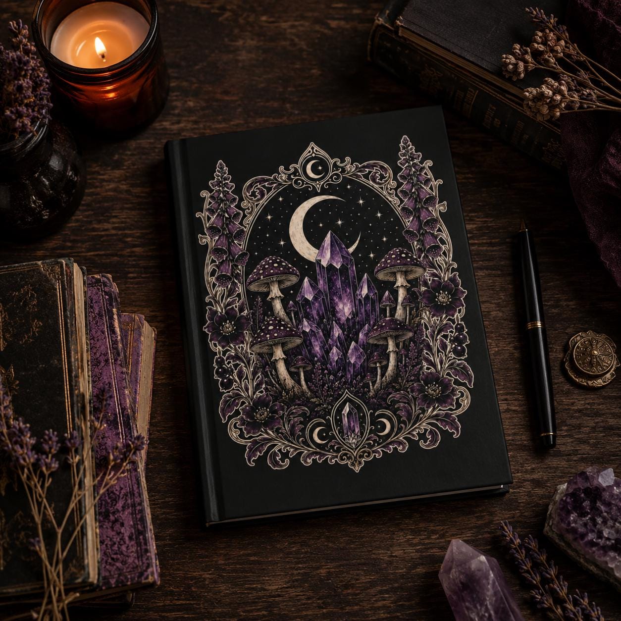Purple Moon Diary - Etsy