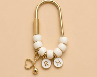 RN Taschenanhänger | Krankenschwester Schlüsselbund | Pflegeschülerin Taschenaccessoire | RN Geschenk