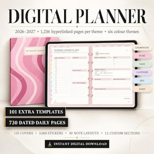 Digital Planner 2026–2027 Hyperlinked PDF Download