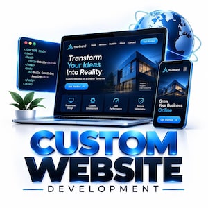Design de sites personalizados e páginas de destino responsivas para empresas de serviços.