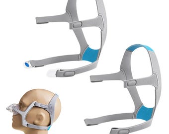 2er-Pack Ersatzkopfband für N20-Nasalkissen-CPAP-Maske, verstellbares Kopfband mit Clips