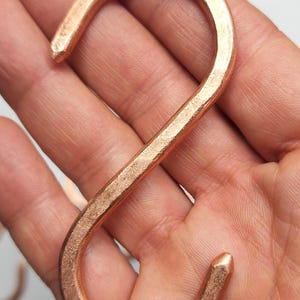 Solid Copper S Hooks – Hand Hammered, 3.5 Inch, 40 lb Capacity, Made in USA