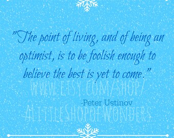 Peter Ustinov Quote Digital Download Image