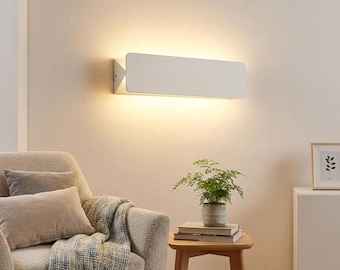 Moderne led-wandkandelaar | Minimalistische up-down-lamp, zwarte of witte afwerking