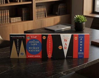 Robert Greene Book Set 5 Books | 48 Laws of Power, Mastery, War, Seduction, Human Nature | Strategy & Psychology Collection