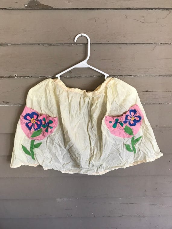 Vintage floral apron