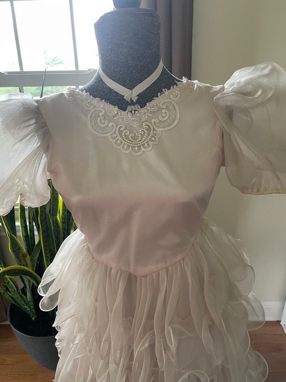 Frilly Pale Pink Girls Dress - image 2