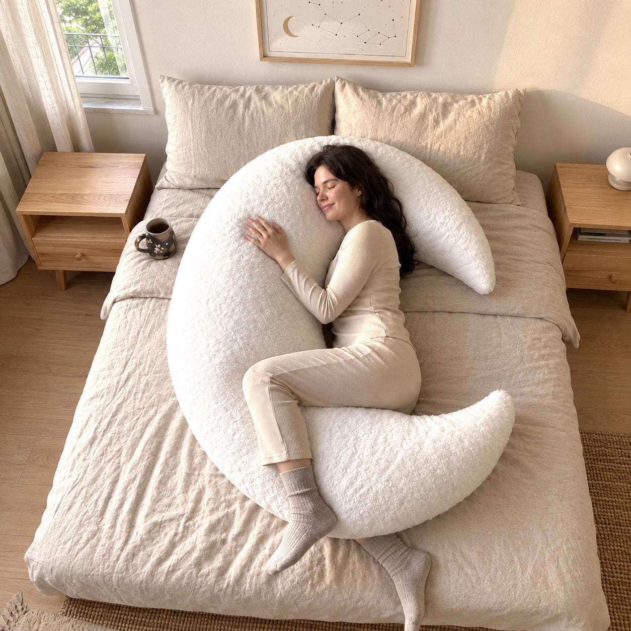 Bett dekor kissen