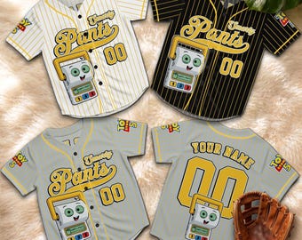 Personalized Smarty Pants Toy Story 5 Baseball Jersey, Custom Cartoon Pixar Sports Shirt, Family Matching Fan Gift
