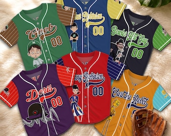 Personalized Meet the Robinsons Baseball Jersey, Custom Lewis Wilbur Carl Bowler Hat Guy Doris Goob Shirt, Movie Fan Gift