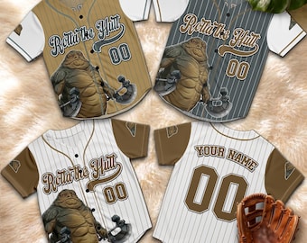 Personalized Rotta the Hutt Baseball Jersey, Custom Galaxy Creature Space Adventure Shirt, Sci Fi Movie Fan Gift for Men Women Kids