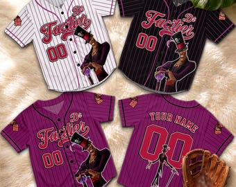 Personalized Dr Facilier Baseball Jersey, Disney Villain Custom Sports Jersey, Princess Frog Vacation Shirt, Family Matching Tee