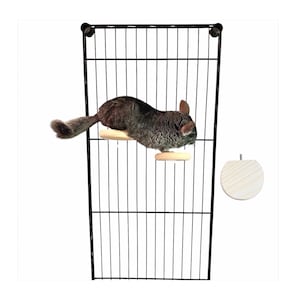 1 pc Ledge Circle Step - Kiln Dried Pine - Chinchilla Sugar Glider Rat Degu Bird - Sm Animal Cage Platform Enrichment Shelf Level Flat Perch