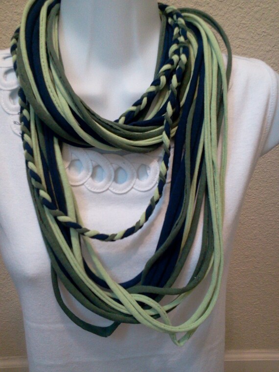 Items similar to Recycled T Shirt Necklace on Etsy