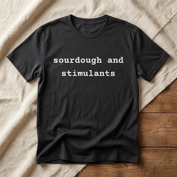 sourdough and stimulants t-shirt in vintage black