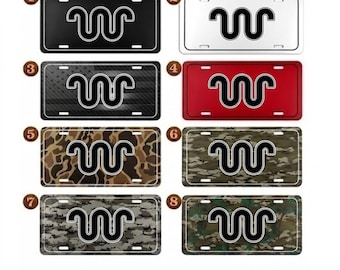 Tablica rejestracyjna King Ranch Old School Bottomland Camo, aluminiowa, 12x6, na samochód, dekoracja samochodowa do samochodu myśliwskiego, prezent dla miłośnika aktywności na świeżym powietrzu