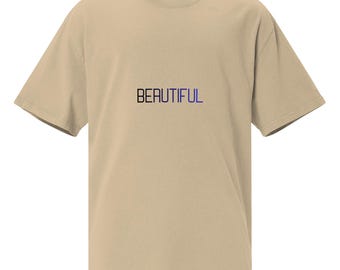 Beautiful Oversized Faded T-Shirt | Minimal Streetwear Tee | Beige Aesthetic Unisex Shirt | Modern Fashion