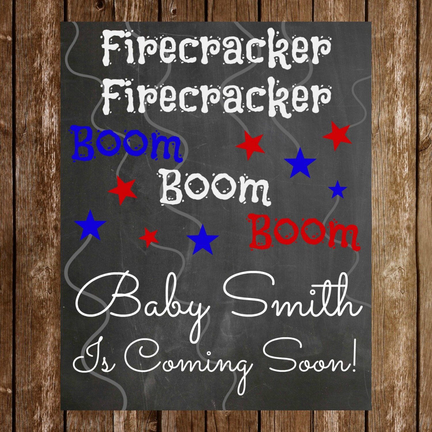 4th of July Pregnancy Announcement/ Pregnancy Announcement | Etsy