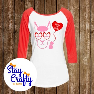 Llama Valentines Day SVG Download Llama Shirt