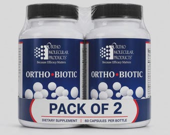 Probiotic Supplement for Digestive Health – Ortho Biotic 60 Capsules – Daily Gut Balance Support