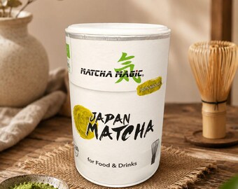 Japanse Matcha-poeder voor eten en drinken, 100% Matcha groene theepoeder, Matcha latte, smoothies, bakken, desserts, premium Matcha