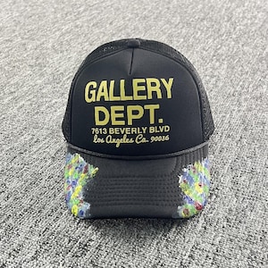 Cappellino da camionista personalizzato, berretto streetwear in rete, berretto con grafica ispirata a Los Angeles, cappellino da baseball regolabile